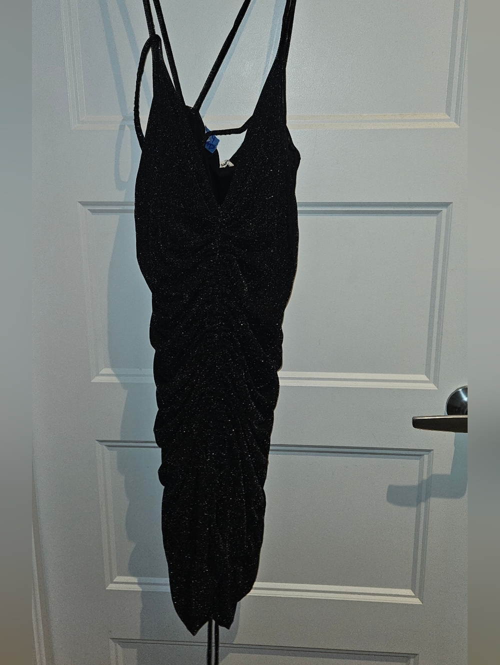 💝2/$15💝Garage Black Sparkle Ruched Midi Dress